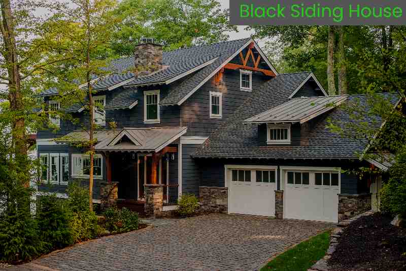 black house siding