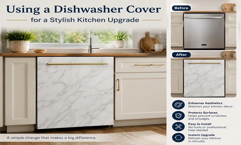 Using a Dishwasher Cover for a Stylish Kitchen Upgrade